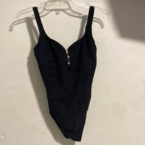 Women’s black one piece bathing suit size 12